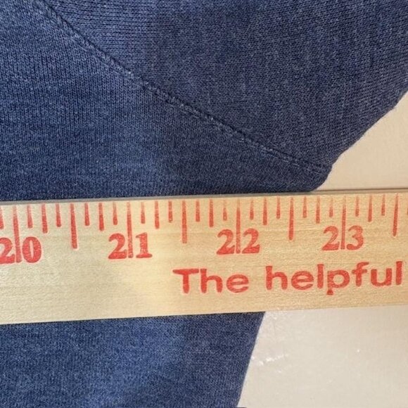 Mizzen+Main Sweater Mens Large Blue Quarter Zip Pullover Mock Neck Casual Knit - Picture 6 of 7